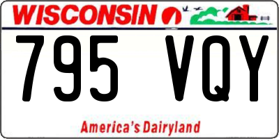 WI license plate 795VQY