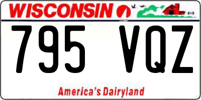 WI license plate 795VQZ
