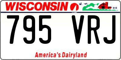 WI license plate 795VRJ