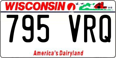 WI license plate 795VRQ