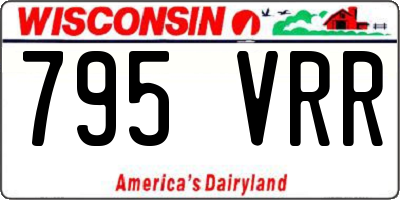 WI license plate 795VRR