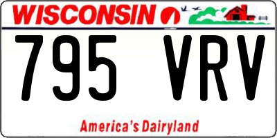 WI license plate 795VRV