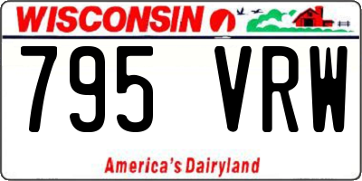 WI license plate 795VRW