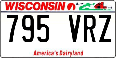 WI license plate 795VRZ