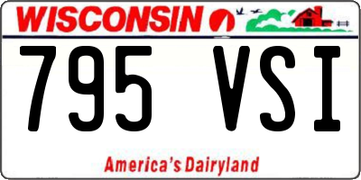 WI license plate 795VSI