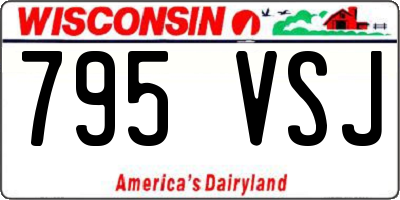 WI license plate 795VSJ
