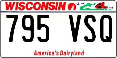 WI license plate 795VSQ