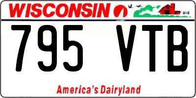 WI license plate 795VTB