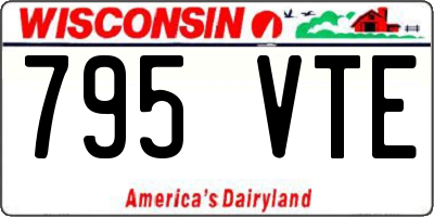 WI license plate 795VTE