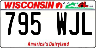 WI license plate 795WJL