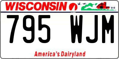 WI license plate 795WJM