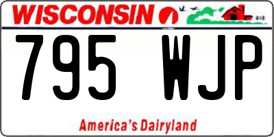 WI license plate 795WJP