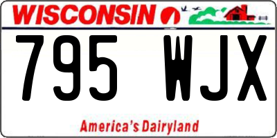 WI license plate 795WJX