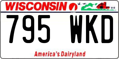 WI license plate 795WKD