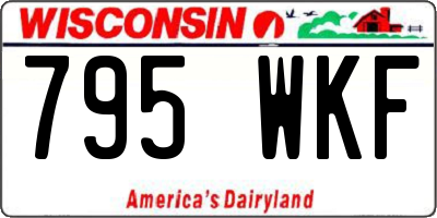 WI license plate 795WKF