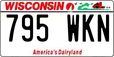 WI license plate 795WKN