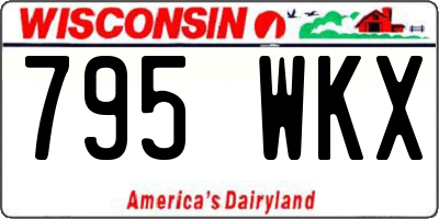 WI license plate 795WKX