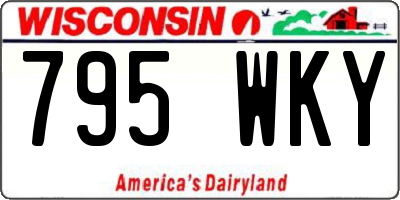 WI license plate 795WKY