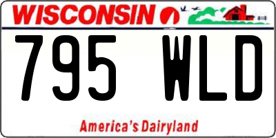 WI license plate 795WLD