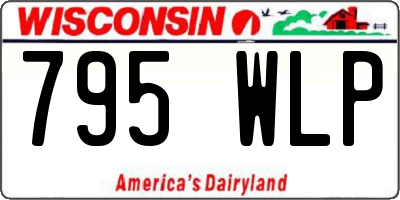 WI license plate 795WLP
