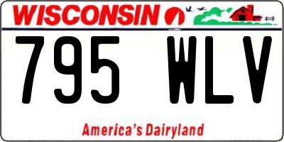 WI license plate 795WLV
