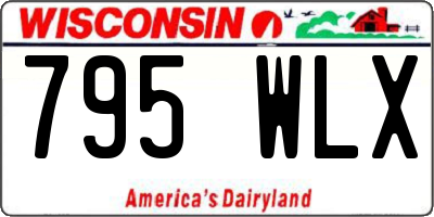 WI license plate 795WLX