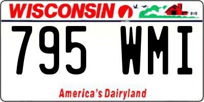 WI license plate 795WMI