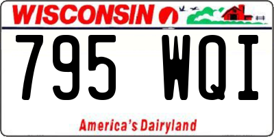 WI license plate 795WQI