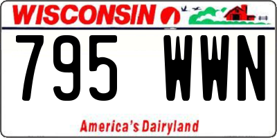 WI license plate 795WWN