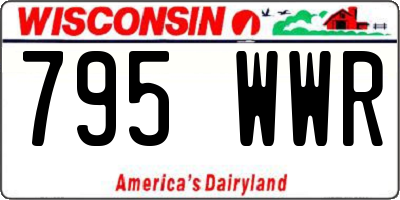 WI license plate 795WWR