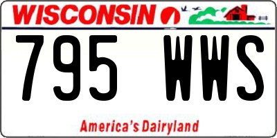 WI license plate 795WWS