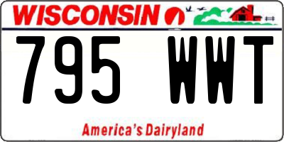 WI license plate 795WWT