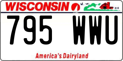 WI license plate 795WWU