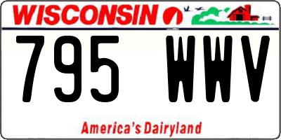 WI license plate 795WWV