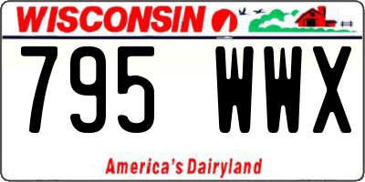 WI license plate 795WWX