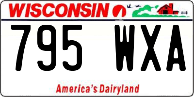 WI license plate 795WXA