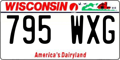 WI license plate 795WXG