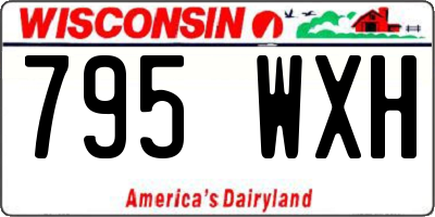 WI license plate 795WXH