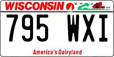 WI license plate 795WXI