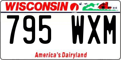WI license plate 795WXM