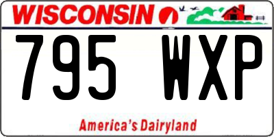 WI license plate 795WXP