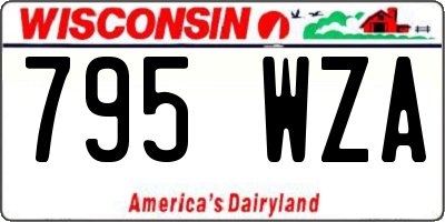 WI license plate 795WZA