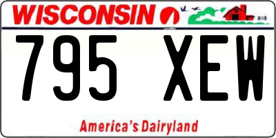 WI license plate 795XEW