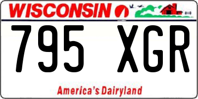 WI license plate 795XGR