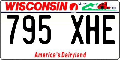 WI license plate 795XHE