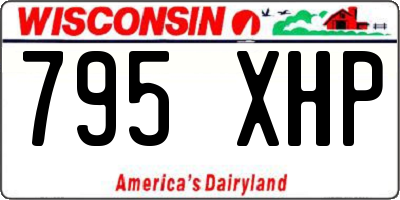 WI license plate 795XHP