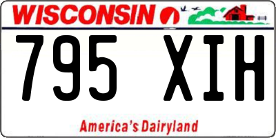 WI license plate 795XIH