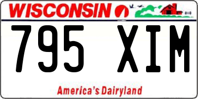 WI license plate 795XIM