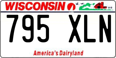 WI license plate 795XLN