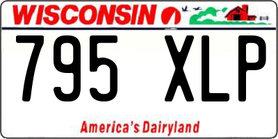 WI license plate 795XLP